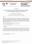 Research paper thumbnail of Web 2.0 Communication and Stakeholder Engagement Strategies: How Romanian Public Organizations Use Facebook