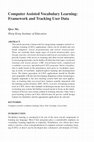 Research paper thumbnail of Computer Assisted Vocabulary Learning: Framework and Tracking Users’ data