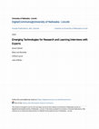 Emerging Technologies for Research and Learning: Interviews with Experts Cover Page