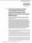 Interactions between earliest Linearbandkeramik farmers and central European hunter gatherers at the dawn of European Neolithization Cover Page