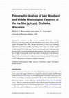 Petrographic Analysis of Late Woodland and Middle Mississippian Ceramics at the Iva Site (47Lc42), Onalaska, Wisconsin Cover Page