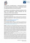 Research paper thumbnail of Traducciones, retraducciones y retrotraducciones de las crónicas italianas de Da Recco y Cadamosto (sobre el redescubrimiento de las Islas Canarias)