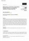 Research paper thumbnail of Poly-truth, or the limits of pluralism: Popular debates on conspiracy theories in a post-truth era