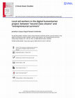 Research paper thumbnail of Local aid workers in the digital humanitarian project: between “second class citizens” and “entrepreneurial survivors”