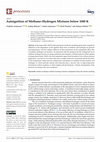 Autoignition of Methane–Hydrogen Mixtures below 1000 K Cover Page