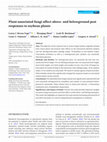 Research paper thumbnail of Plant-associated fungi affect above- and belowground pest responses to soybean plants