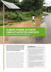 Research paper thumbnail of Climate change actions in conflict affected contexts: Insights from Myanmar after the military coup