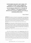 Research paper thumbnail of David Riker Frames New York City: Gazing at the Latin American Gazing at the Latin American