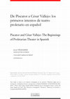 Research paper thumbnail of Piscator and César Vallejo: The Beginnings of Proletarian Theater in Spanish