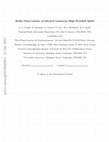 Research paper thumbnail of Radio Observations of Infrared-Luminous High-Redshift Quasi-Stellar Objects