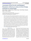 Research paper thumbnail of Assessment of Pest Severity and Biological Parameters of Bactrocera minax in Sweet Orange Orchards in Central Nepal