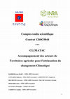 Research paper thumbnail of Compte-rendu scientifique. CLIMATAC. Accompagnement des acteurs de territoires agricoles pour l'atténuation du changement climatique