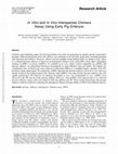 Research paper thumbnail of In VitroandIn VivoInterspecies Chimera Assay Using Early Pig Embryos