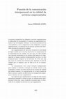 Research paper thumbnail of Función de la comunicación interpersonal en la calidad de servicios empresariales