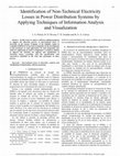 Research paper thumbnail of Identification of non-technical electricity losses in power distribution systems by applying techniques of information analysis and visualization