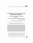 Research paper thumbnail of El trasfondo de la planeación en las instituciones educativas