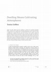 Dwelling Means Cultivating Atmospheres Cover Page