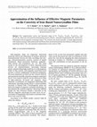 Research paper thumbnail of Approximation of the Influence of Effective Magnetic Parameters on the Coercivity of Iron-Based Nanocrystalline Films