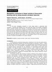 Bendability evaluation of sheet metals in three-point bending test by using acoustic emission features Cover Page