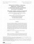 Research paper thumbnail of Afectación de hábitos, relaciones, adaptación, somatización y salud mental durante la pandemia de Covid-19 en México