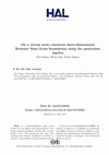 Research paper thumbnail of On a virtual work consistent three-dimensional Reissner–Simo beam formulation using the quaternion algebra