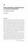 Research paper thumbnail of PARTY-MOVEMENT INTERACTIONS IN A CONTESTED DEMOCRACY