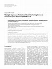 Research paper thumbnail of Multiple Regression Prediction Model for Cutting Forces in Turning Carbon-Reinforced PEEK CF30