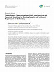 Comprehensive Characterization of Soils with Analytical and Numerical Simulation for Bearing Capacity and Settlement Requirements of the Footing Cover Page