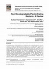 Non Bio-degradable Plastic Eating Bacteria: A Review Cover Page