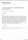 Research paper thumbnail of Thomas Krefeld & Roland Bauer (eds.), Lo spazio comunicativo dell’Italia e delle varietà italiane, München 2023; versione 90.