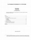 Research paper thumbnail of La dynamique économique et le populisme