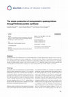 Research paper thumbnail of The simple production of nonsymmetric quaterpyridines through Kröhnke pyridine synthesis