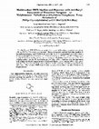 Research paper thumbnail of Multinuclear NMR Studies and Reaction with tert-Butyl Isocyanide of Dinuclear Tungsten- or Molybdenum-Palladium .mu.-Alkylidene Complexes. X-ray Structure of [PdI[.mu.-C(p-tolyl)dmba][.mu.-CO]Mo(Cp)(CN-t-Bu)2]