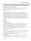 Research paper thumbnail of Polymorph of {2-[(2-hydroxyethyl)iminiomethyl]phenolato-kappa O}dioxido{2-[(2-oxidoethyl)iminomethyl]-phenolato-kappa O-3,N,O '}molybdenum(VI)