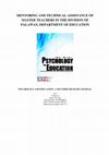 Research paper thumbnail of Mentoring and Technical Assistance of Master Teachers in the Division of Palawan, Department of Education