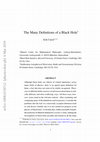 Research paper thumbnail of The many definitions of a black hole