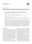 Research paper thumbnail of Effect of Glazing on Flexural Strength of Full-Contour Zirconia