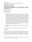 Research paper thumbnail of Embryonic Afterlives? Soteriological Reflections on the Problem of Early Pregnancy Loss