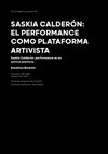 Saskia Calderón: el performance como plataforma artivista Cover Page