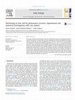 Research paper thumbnail of Partitioning of solar still for performance recovery: Experimental and numerical investigations with cost analysis