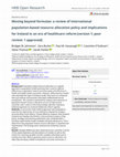 Research paper thumbnail of Moving beyond formulae: a review of international population-based resource allocation policy and implications for Ireland in an era of healthcare reform