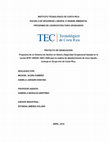 Propuesta de un Sistema de Gestión en Salud y Seguridad Ocupacional basada en la norma INTE/ OHSAS 18001-2009 para la cadena de abastecimiento de cloro líquido-burbuja en Grupo Irex de Costa Rica Cover Page