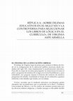 Research paper thumbnail of Réplica A: «Sobre Dilemas Educativos en El Siglo XIX y La Controversia Para Seleccionar Los Libros De Lógica en El Currículo»