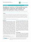 Neoadjuvant treatment of Dermatofibrosarcoma Protuberans of pancreas with Imatinib: case report and systematic review of literature Cover Page