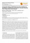 Comparative Study of S235 Steel Corrosion Inhibition by <i>Eucalyptus camaldulensis</i> and <i>Cyperus rotundus</i> Essential Oils in Hydrochloric Acid Solution Cover Page