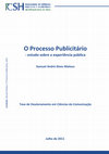 Research paper thumbnail of O Processo Publicitário - estudo sobre a experiência pública