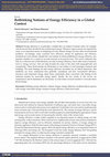 Research paper thumbnail of Rethinking Notions of Energy Efficiency in a Global Context