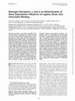 Research paper thumbnail of Estrogen Receptors α and β as Determinants of Gene Expression: Influence of Ligand, Dose, and Chromatin Binding