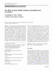 The effects of classic altitude training on hemoglobin mass in swimmers Cover Page