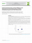 Research paper thumbnail of P146 The Predictive Role of Arterial Stiffness in the Development of Acute Kidney Injury in Patients Undergoing Surgical Aortic Valve Replacement